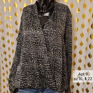 Ap9 black Blouse size XL